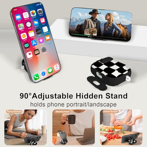 Image of Compatible Airpods Pro 3 Case (2025) with Phone Stand & Cleaner Kit,Cute Soft Silicone Lock Clip Apple AirPods Pro 3rd Generation Case, Airpod Pro 3 Cover with Keychain for Women /Girls