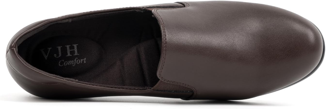 VJH confort Women’s Heeled Shoes, Comfortable Elastic Low Block Chunky Heels Pumps - Image 4