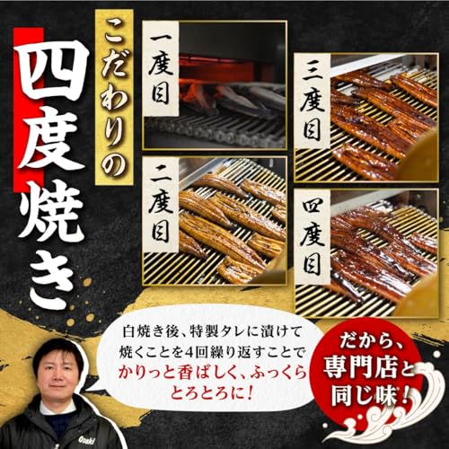おおさきうなぎ 鹿児島県産 うなぎ長蒲焼 2尾 計330g以上 A703 の商品画像 1