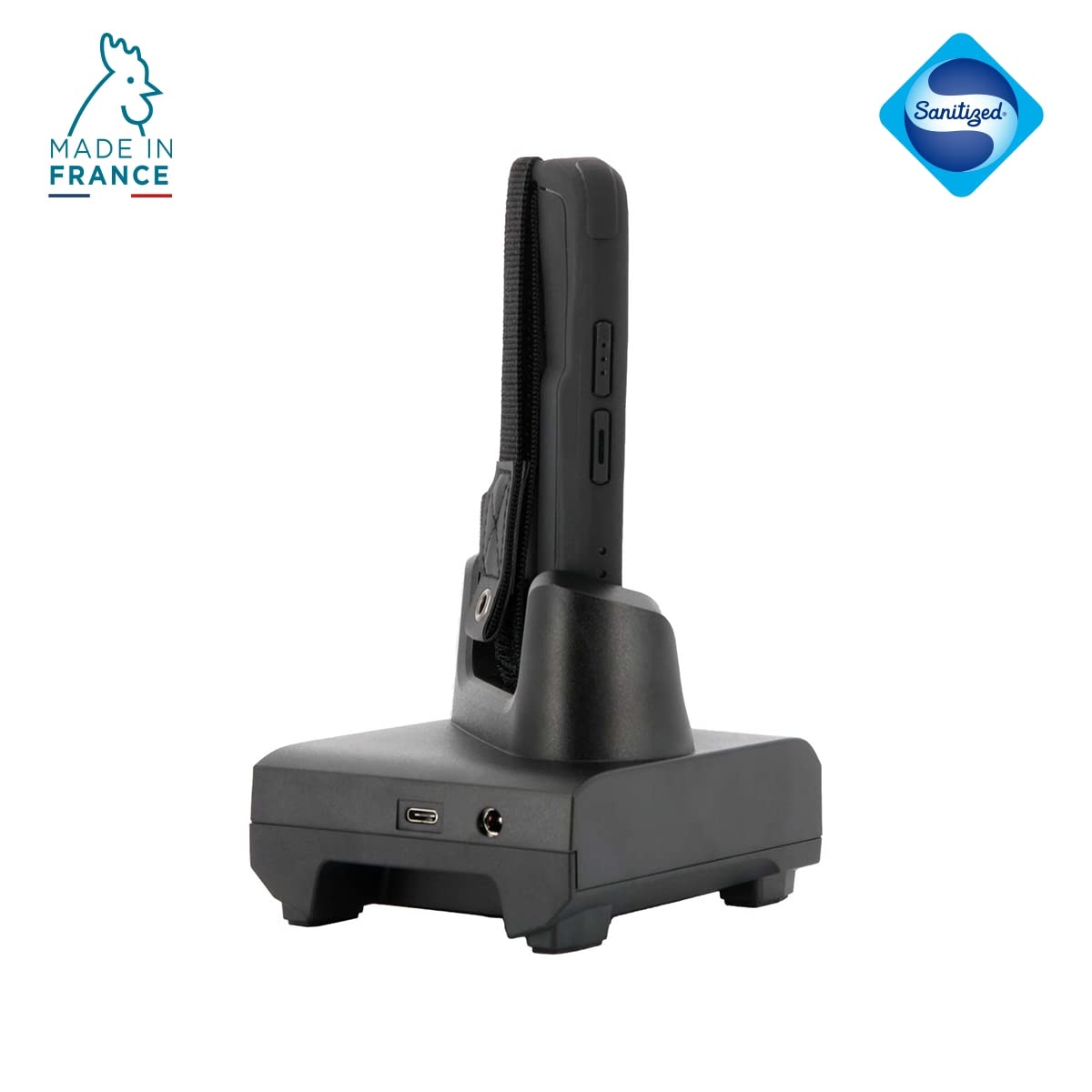 Mobilis Funda para Zebra EC50 - EC55 5'', Carcasa Reforzada para Ordenador Empresarial con Banda de Agarre y Portalápiz, Negro
