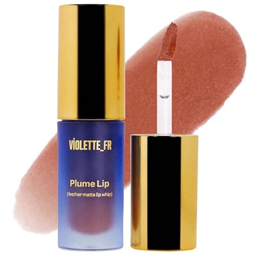 VIOLETTE-FR - Plume Lip Feather Matte Lip Whip - Moisturizing, Long-Wear & Weightless Lip Color with Soft-Blur Finish - Color: Chataigne Grillee - (neutral toasted chestnut)