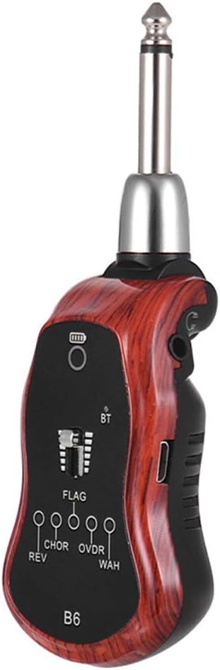 Wireless Guitar System, Guitar Wireless Transmitter and Receiver, D3.5 Socket Volume Adjust USB Rechargeable Guitar Wireless Transmitter Receiver for Electric Guitar Bass