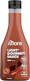 MORE NUTRITION Light Gourmet Sauce, 285ml - BBQ, kalorienreduzierte Sauce, ohne Zuckerzusatz und unnötigem Fett