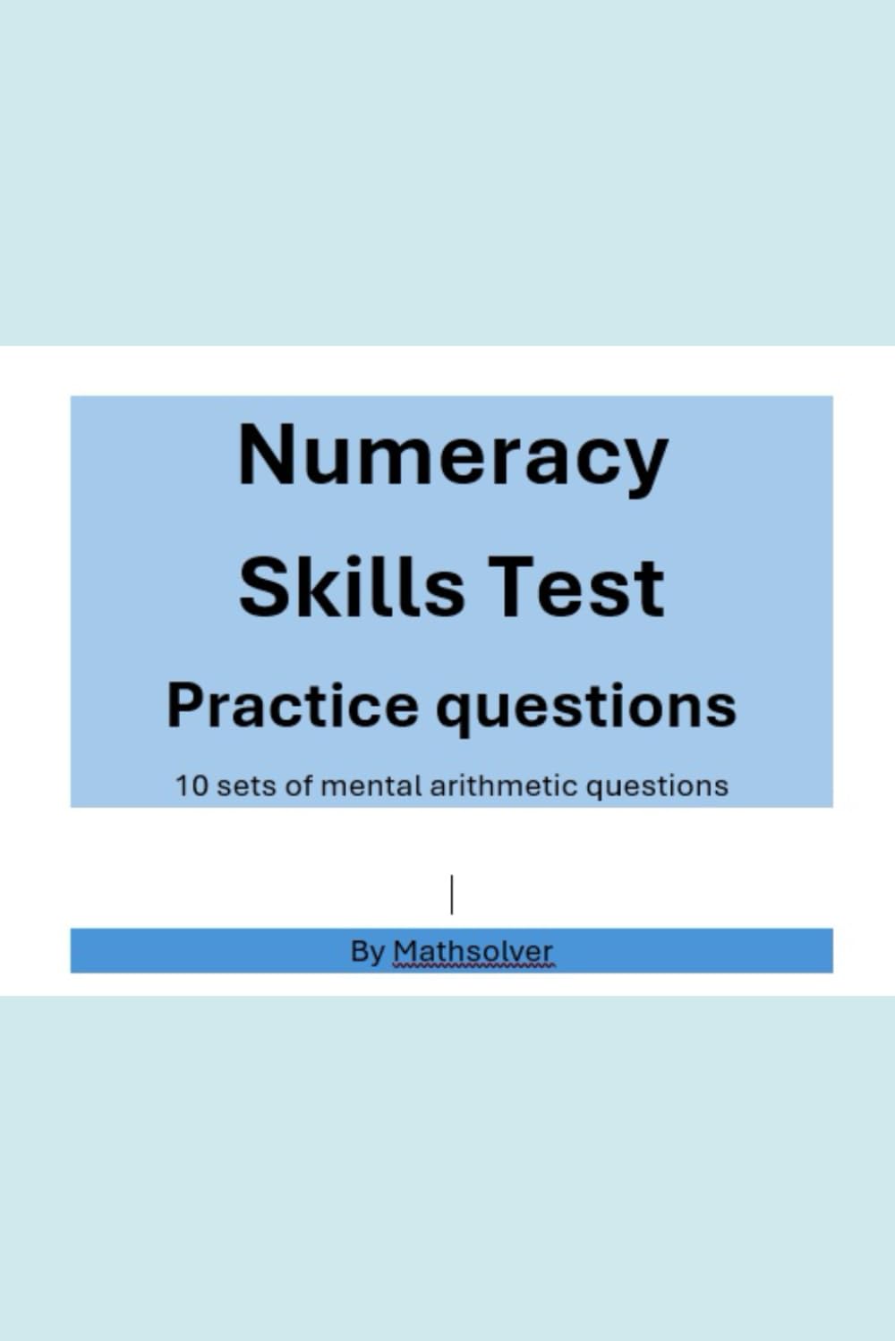 QTS Numeracy Skills Test: 120 Practice questions