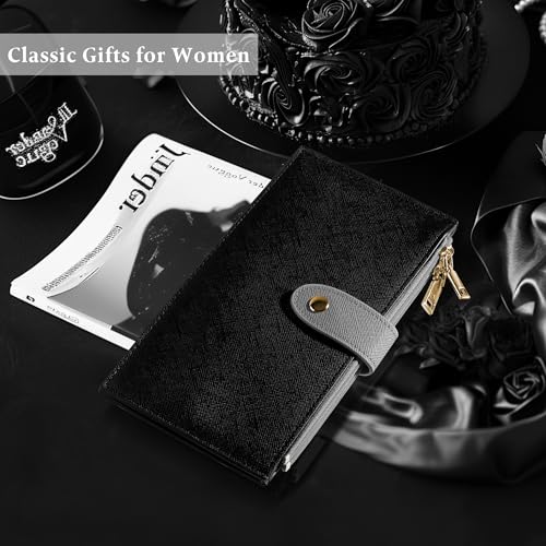 Image of Travelambo RFID Wallet Women Bifold Multi Card Wallet Case with Zipper Pocke Credit Card Holder for Women
