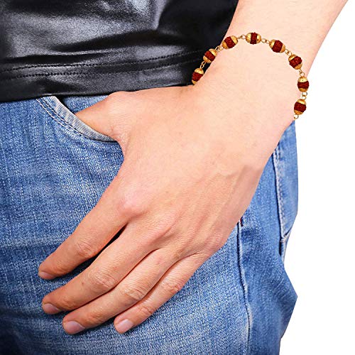 Image of Mahi Rudraksh Bracelet for Men (PABR1100420PR)