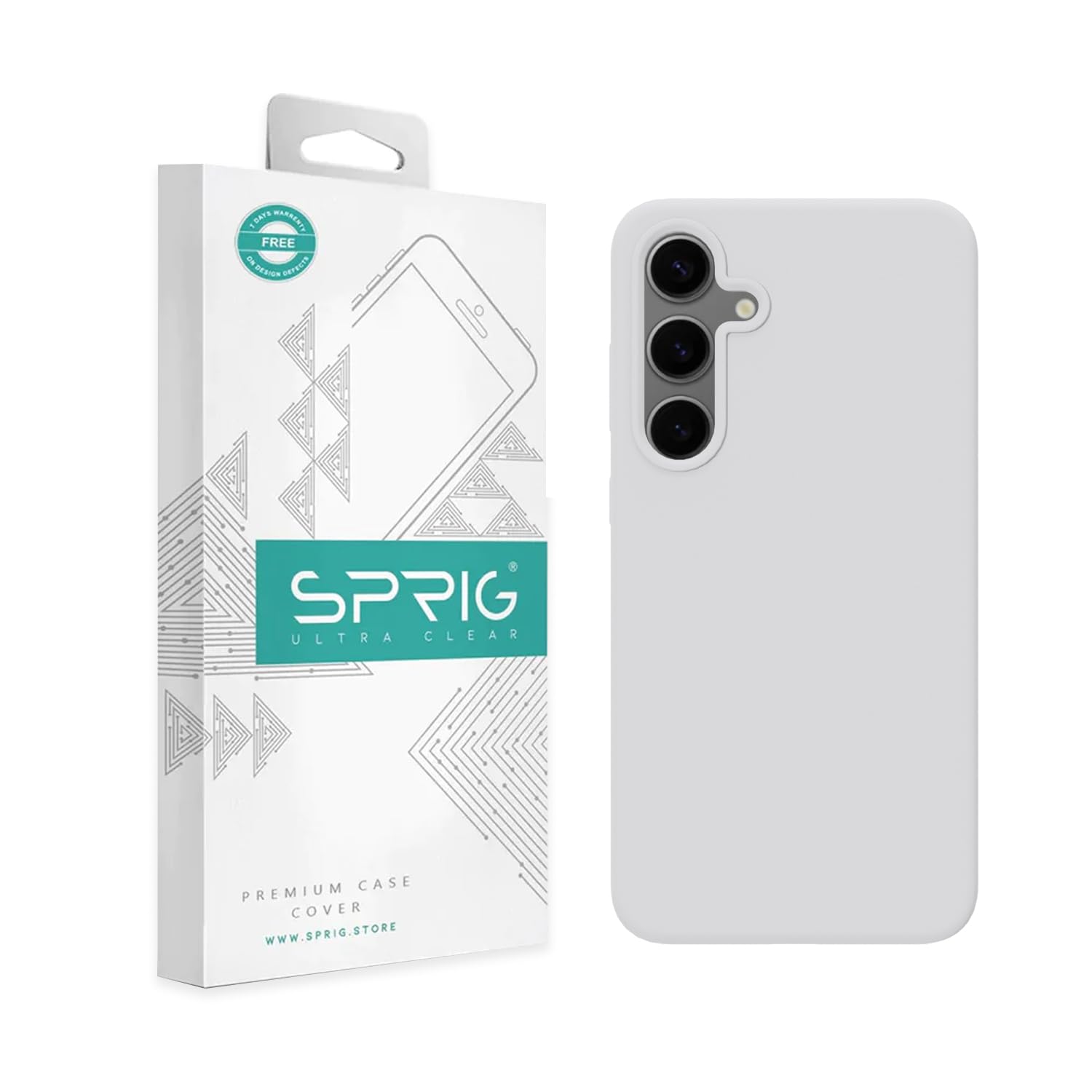SPRIG Compatible with Samsung Galaxy S24 Phone Liquid Silicone Premium Back Cover Drop Tested Shock Proof Mobile Case for Men, Women, Boys and Girls with Camera Protection (White) (B0CZRJMMSB) Amazon Price History, Amazon Price Tracker