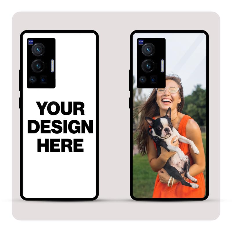 Image of Personalized Back Cover for VIvo X70 Pro | Custom Case with Name, Photo or Logo | PrintShield Hybrid with Soft TPU Grip & Scratch Protection