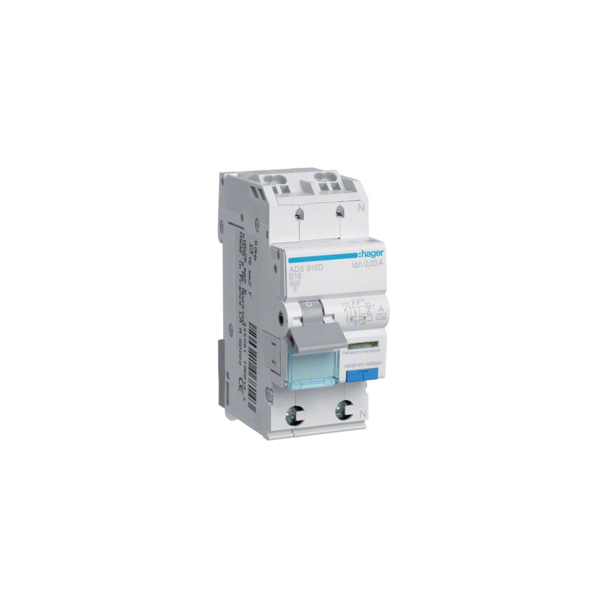 Hager ADS906D interruptor automático magnetotérmico monofásico para reforma de hogar