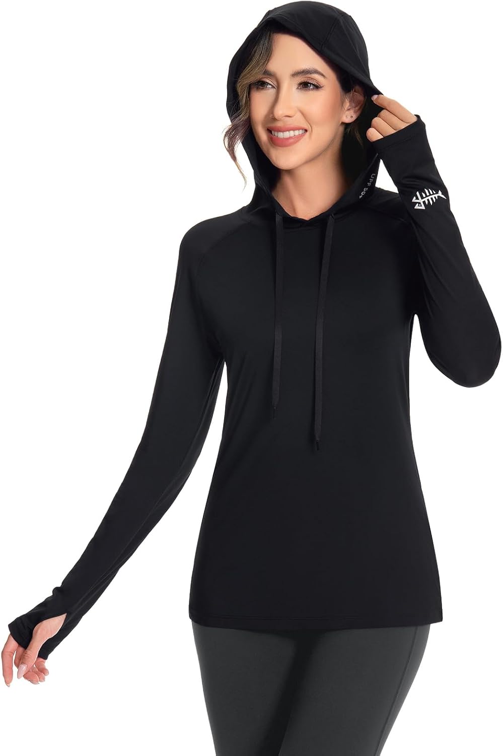 BASSDASH Women’s UPF 50+ Hiking Fishing Hoodie UV Shirt Long Sleeve Outdoor Activewear Breathable Lightweight Stretch - Image 6