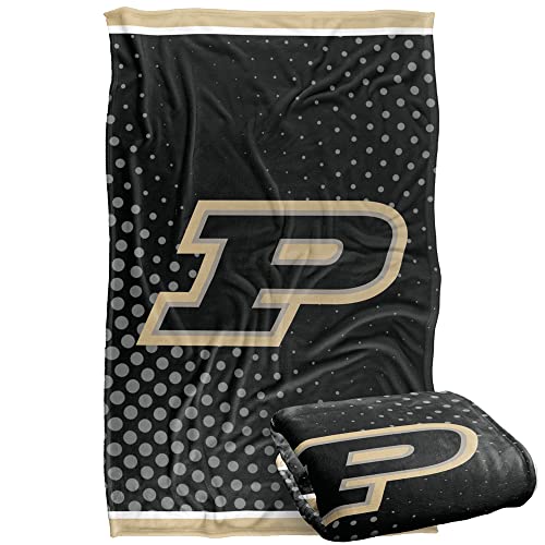 Purdue University Blanket, 36"x58" Logo Dots, Silky Touch Super Soft Throw Blanket