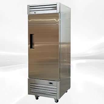 Commercial Reach-in Merchandiser Refrigerator, ETL Restaurant Upright under counter Stainless Steel Display Fridge Cooler, Fan Cooling Single Door 27" W 17.2 cu. ft. 33F40F 06881