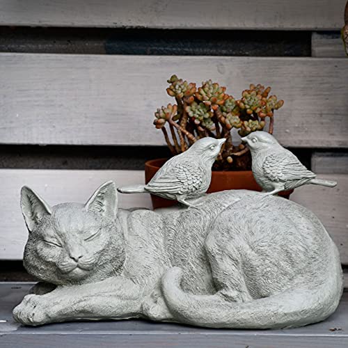 Statue d'extérieur chat sculpture de jardin et art de cour intérieur - 5