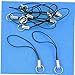 Onsinic 10pcs Handy-Lanyard Telefon Ring Halter-Telefon-Charme Saiten Für Trinkets Keyring Hand Trageriemen Silber