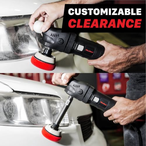 Image of Maxshine Universal Stainless Steel Extension Shaft Set & 3 inch Polishing Kit - 2 inch, 3 inch & 5 inch Polisher Extenders for 5 /8 inch Backing Plates - 8-Piece Rotary Polisher Accessory for Car Polishing & Detailing