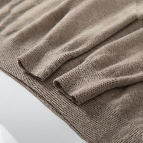 Long Sleeve Wool Polo Sweater for Men Classic Quarter Button Soft Knitted Pullover Warm Business Casual Tops4