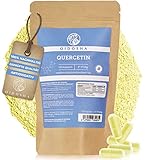 QIDOSHA® Quercetin 500mg Kapseln, 120 Stk im Refillbag, Quercetin hochdosiert mit 526mg pro Kapsel reinem Blütenextrakt aus Japan. Schnurbaum, davon min. 500mg reines Quercetin, vegan, laborgeprüft
