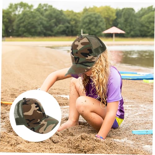 Boys and Girls Sun Hat for Girls Boys Sports Net Cap Summer Hat Toddlers Camouflage Cap Sun Protection2