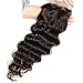 Unice Remy Brazilian Natural Wave 4X4 Lace Closure 100% Virgin Human Hair Natural Color(18inch closure)