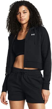 Under Armour Women's Rival Fleece Cropped Full Zip