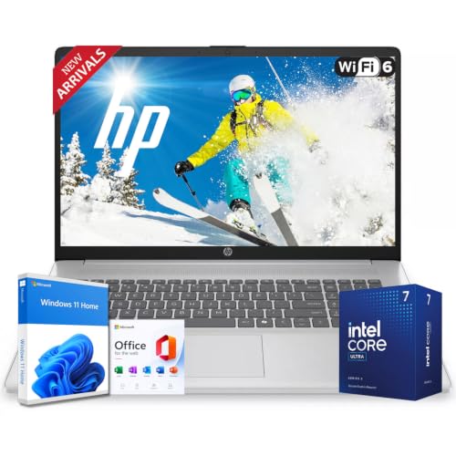 Image of HP New 17.3 inch Touchscreen Business Laptop(2026 Premium Edition), Intel Core Ultra 7 225U(12 Cores, Up to 4.8 GHz), 64GB DDR5, 1TB PCIe, Backlit Keyboard, Fingerprint Reader, Windows 11 with MS365 Web