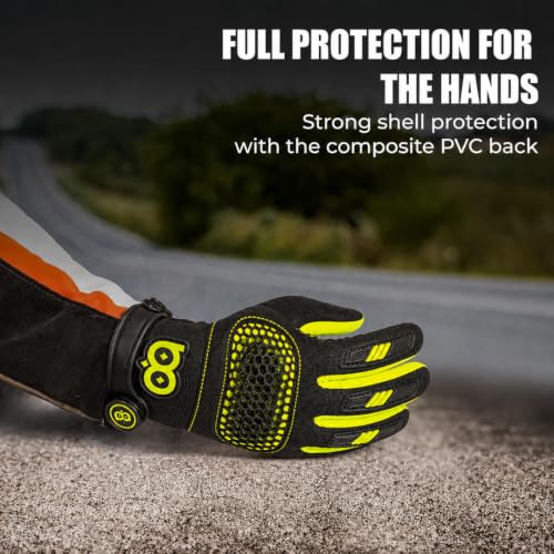 Image of BADOWL Hexa Bike Riding Gloves - Full Knuckle Protection, Anti-Slip