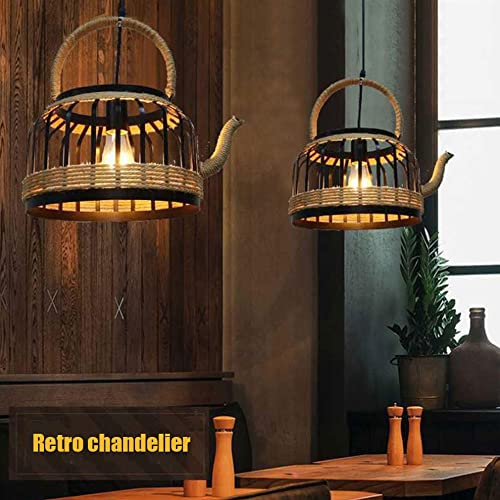 Suspension fer théière pour éclairer une table de restaurant - 4