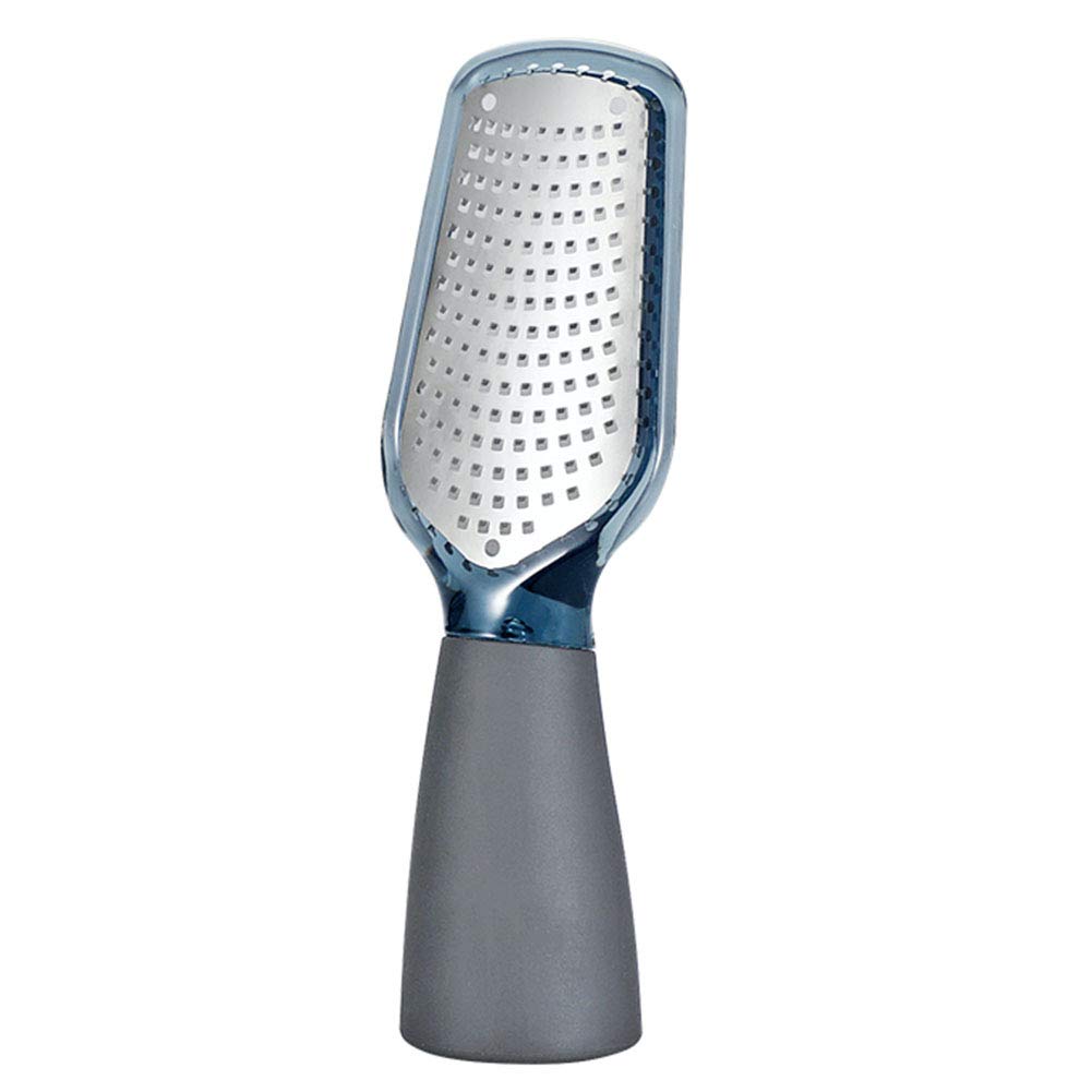 Tarka ze stali nierdzewnej ArinkO: Zester Premium do czosnku, cytrusów, czekolady i nie tylko - ergonomiczna konstrukcja, bezpieczny uchwyt - elegancki szary
