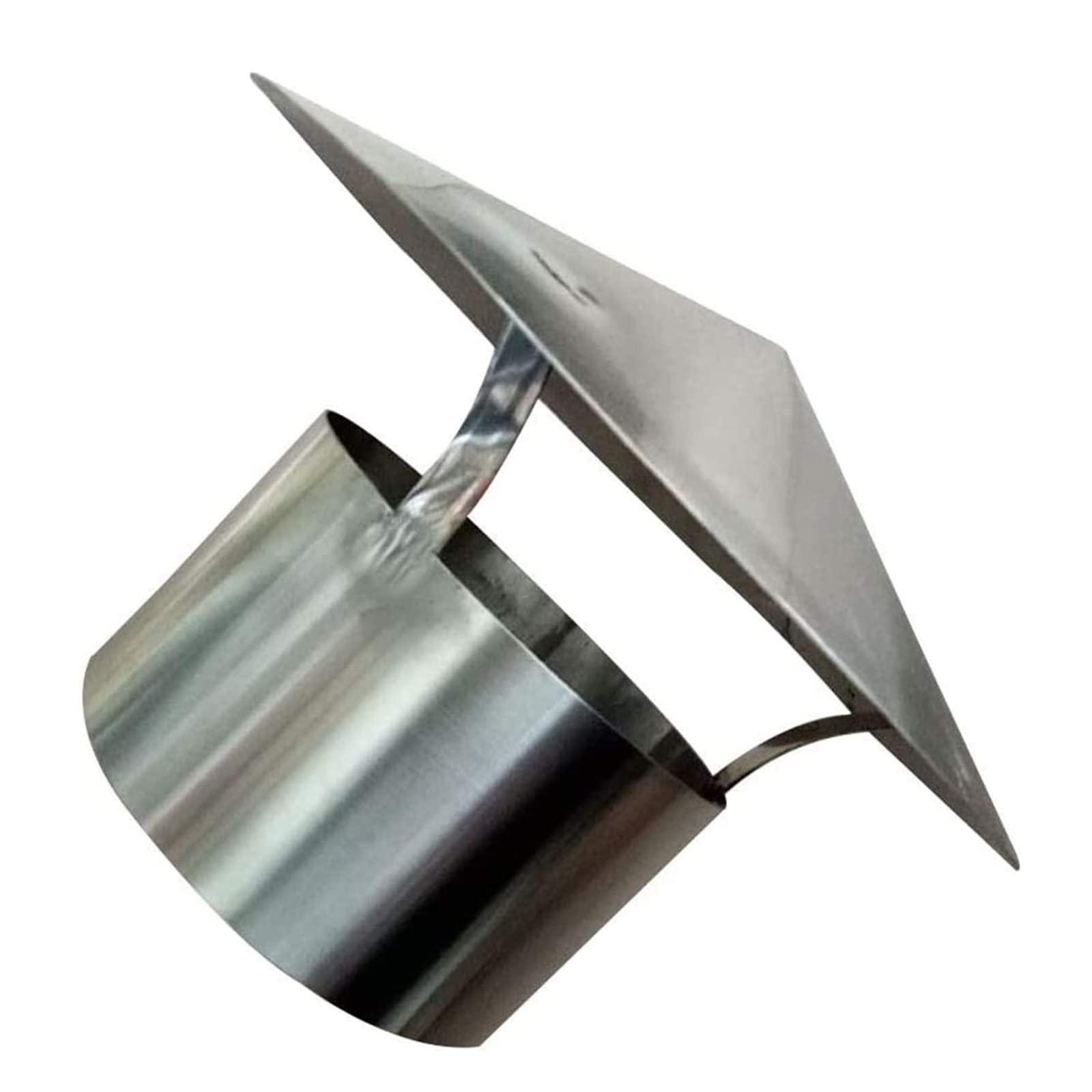 Copertura rotonda in acciaio inox, copertura antipioggia per tettuccio e tubo di scarico