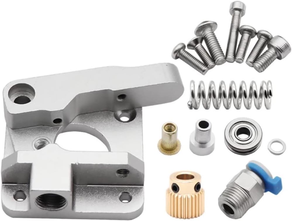 3D Printer Parts Metal Extruder Upgrade Kit for MK8 All Metal Kit for Ender 3/Pro/V2/CR-10/CR-10S Gray Aluminum 1.75mm Filament Extruder… : Industrial & Scientific