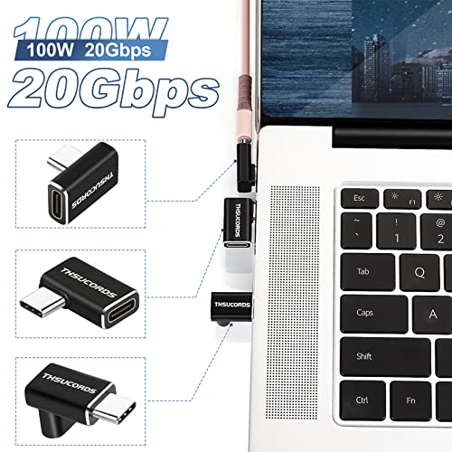 Thsucords Right Angle USB C Extension Adapter 2 Pack - Image 2