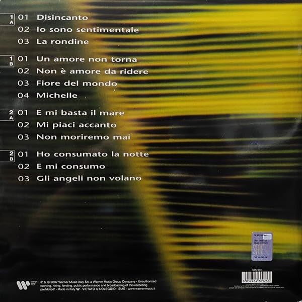 Mango Disincanto, Doppio Vinile Edizione Fuori Catalogo. | 13 Brani, Warner Music Italy, Prodotto in Italia, 2 Dischi in Vinile, Musica Italiana