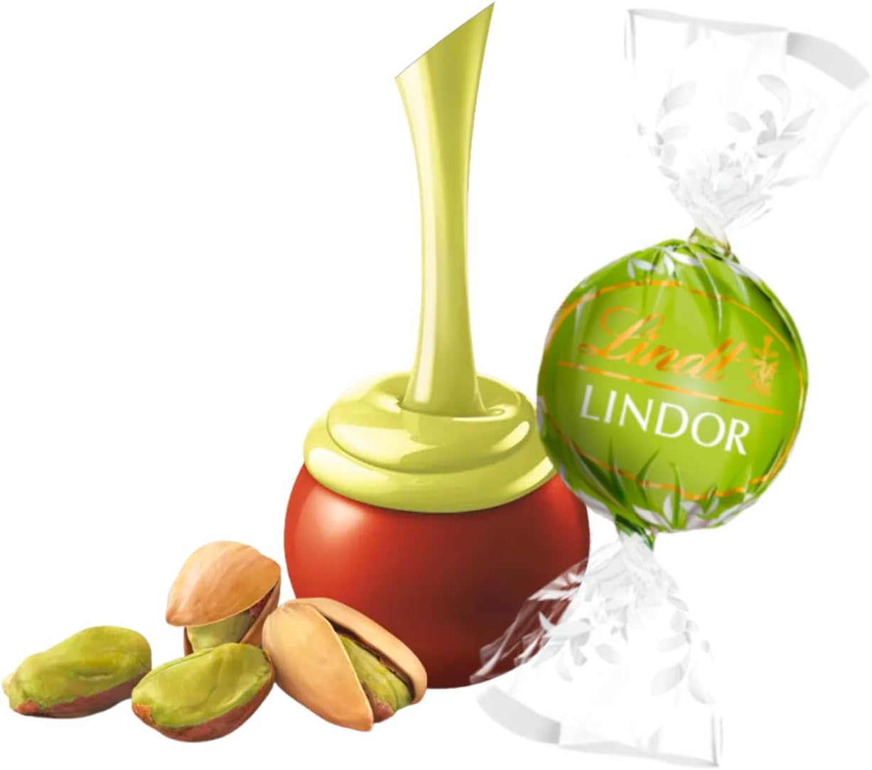 Lindt Lindor Pistachio Milk Chocolate Green Truffle Balls (24