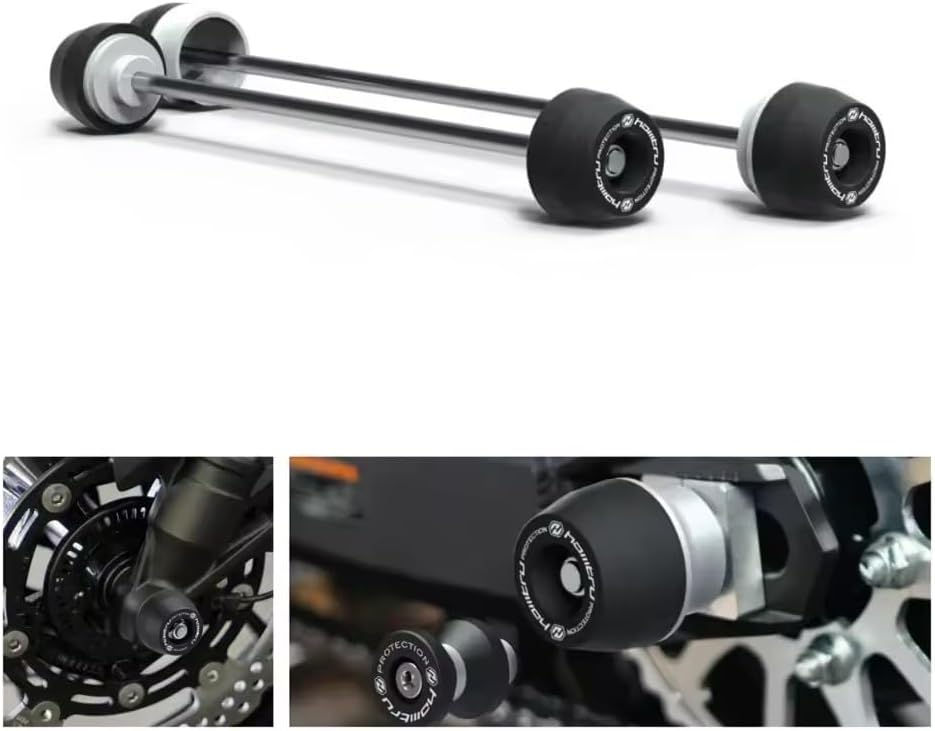 For Kawasaki ZX-6R 2019-2026 Rear Front Axle Fork Crash Slider ZX6R Motorcycle Wheel Protector Moto Accessories (Front-Rear)