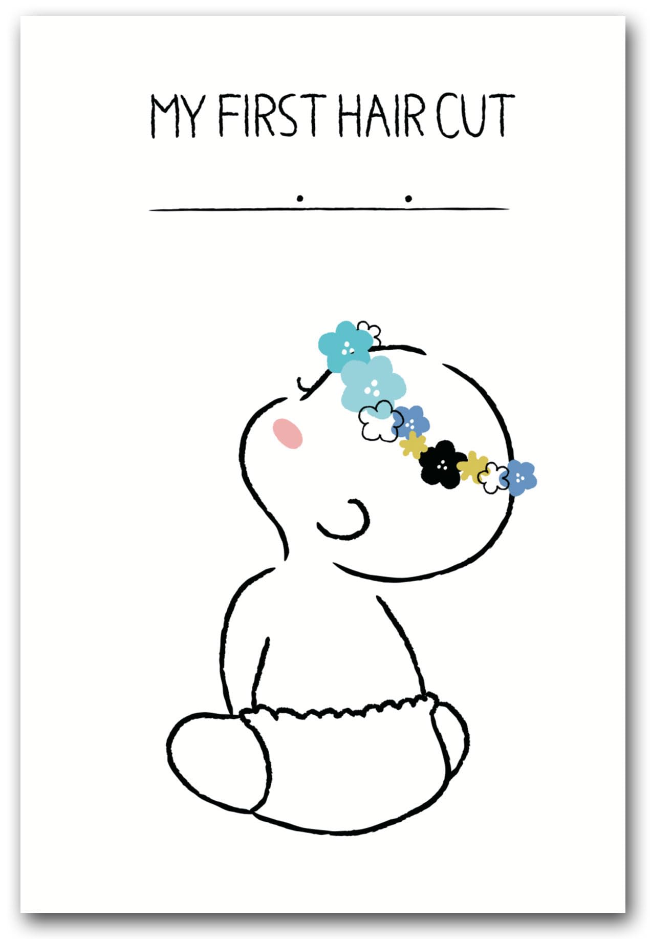 Amazon | ファーストカット アート 胎毛 台紙 記念日 赤ちゃん (斜めう 