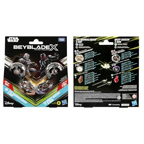 Beyblade X and Star Wars Collab The Mandalorian 3-60F vs. Moff Gideon 3-80N Multipack Set, Multicolored, Standard - Image 4