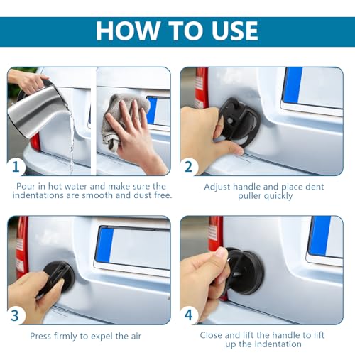 Image of wuyaoyao 2PCS Car Dent Puller Kit, Car Dent Removal Tool, Powerful Suction Cup for Car Dents Repair, Auto Body Small Dent Remover Puller for Phone Screen Removal, Objects Moving and Lifting