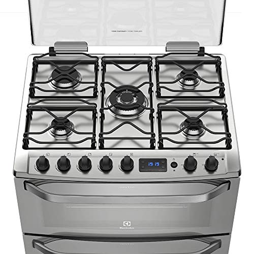 Fogão de Piso Electrolux 76DXR 5 Bocas Duplo Forno e Timer Digital - Bivolt