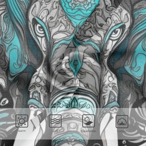 Majestic Elephant Tribal Floral Black Girls Underwear Toddlers 2t Cotton Girl Panties Cute Flower Undies Kids Briefs3