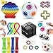Fidget Toy Pack Barato, Pack Fidget Toys con Stress Ball y Simple, Fidget Toys Set Juguetes Antiestres Niños con Infinity Cube, Regalos para Niños, Antiestres Adultos, Niños Autismo (20 Piezas)