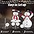 Outvita Outdoor Christmas Decorations 4ft Electric Snowman with Motor & 120 LED Lights, Lighted White Foldable Pop-up Snowman for Xmas Indoor and Outdoor Lawn Garden Yard Holiday Decor