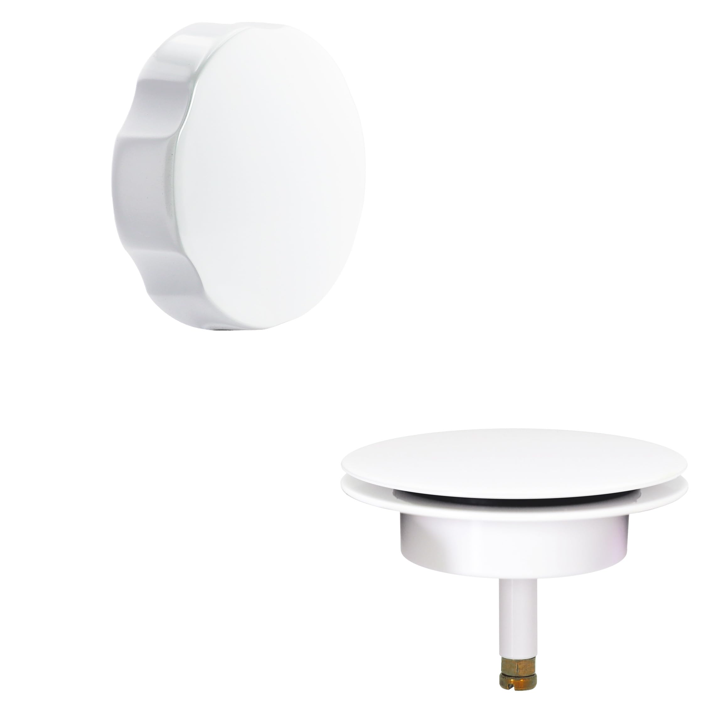 Westbrass D50TE-50 Residuos de baño, Revestimiento en Polvo Blanco
