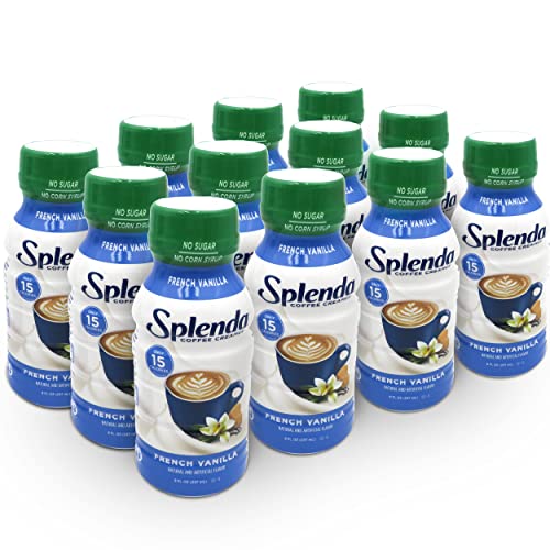 Image of SPLENDA Sugar Free, Low Calorie French Vanilla Coffee Creamer, 8 Fl Ounces Each Bottle (Pack of 12)