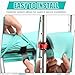 Threlaco 5 Pcs Crutch Pads,Bag,Hand Grips Underarm Crutches Padding Cover for Adults Armpit Padding, Hand Grips, Pouch, Lightweight Accessories for Adult Youth Walking(Teal)