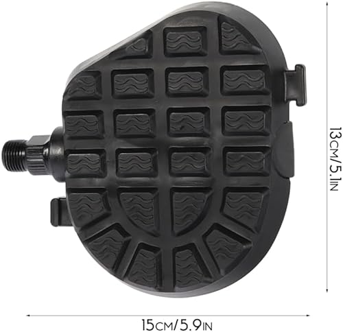Miniatura 2 de BESPORTBLE 1 par de pedales de bicicleta estática Pedales de ejercicio de bicicleta de aleación de aluminio Pedal de bicicleta de escritorio Pedal