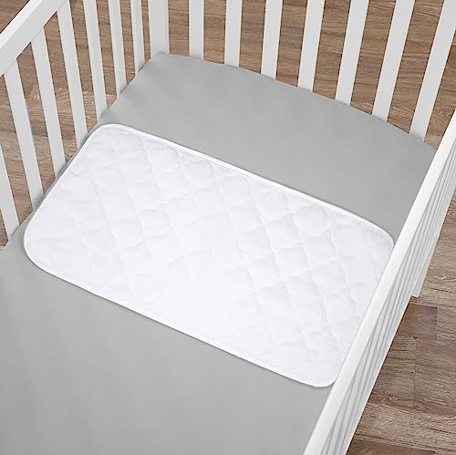 American Baby Company Ultra Soft Microfiber Quilted Waterproof Multi-Purpose Changing Table Pad Liners, 13" X 27", 2 Count #TOP3