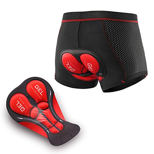 Shorts de ciclismo acolchonados para hombre XXL rojo miniatura 7