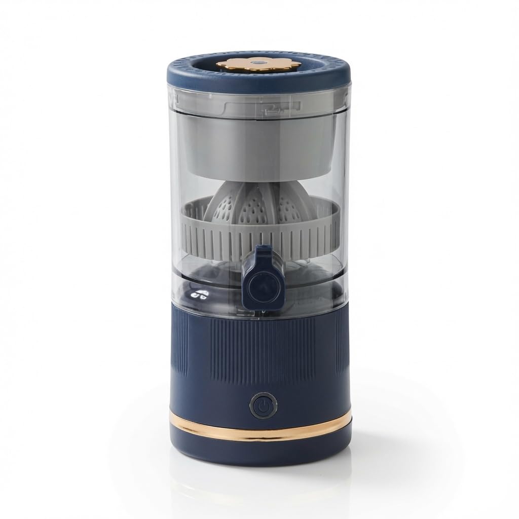 Drumstone 5 𝗬𝗲𝗮𝗿 𝗪𝗮𝗿𝗿𝗮𝗻𝘁y USB Rechargeable Portable Juicer Blender, Single-Touch Fruit Juice Maker, Compact Cordless Mini Juice Extractor for Travel, Office & Outdoor Use, Blue-image-35