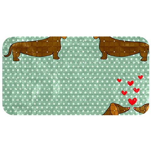 Tapis de bain bébé teckel 60x35cm antidérapant - 2