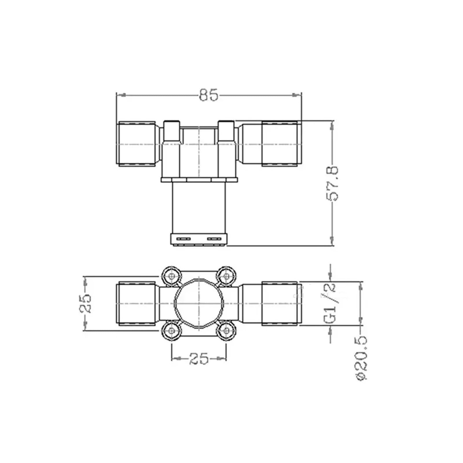 10/15 sztuk AC220 V DC12/24 V 1/2" 3/4" gwint zewnętrzny zawór elektromagnetyczny zawór regulacyjny wyłącznik sterujący normalnie zamknięty otwarty (220-zamknięty, 1-2 10 szt.)
